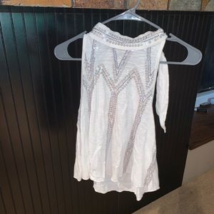White free people tank NEW W TAGS